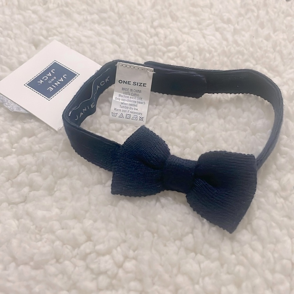 J&J Navy Blue Bow Tie